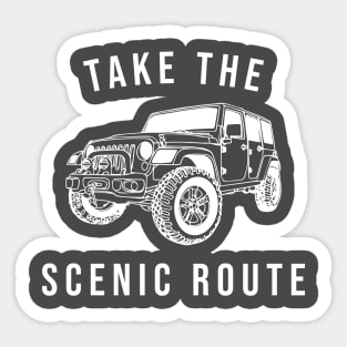 Take the Scenic Route Sticker